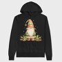 Christmas Gnome Watercolor, Hanorac Oversize Barbati (Unisex)