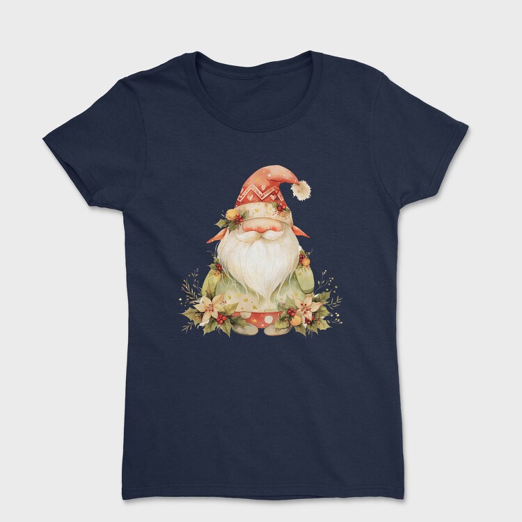 Christmas Gnome Wreath, Tricou Femei