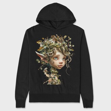 Christmas Holly Garden, Hanorac Oversize Barbati (Unisex)