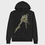 Christmas Holly Twist, Hanorac Oversize Barbati (Unisex)