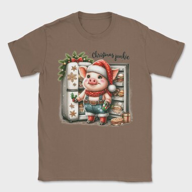 Christmas Junkie Pig, Tricou Barbati (Unisex)