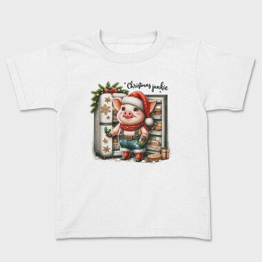 Christmas Junkie Pig, Tricou Copii