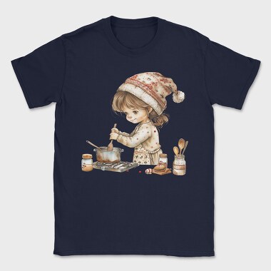 Christmas Kid Cooking, Tricou Barbati (Unisex)