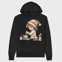 Christmas Kid Cooking, Hanorac Oversize Barbati (Unisex)