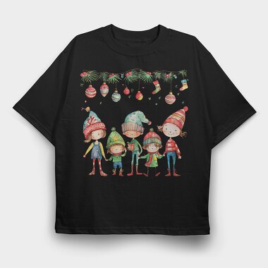 Christmas Kids Christmas, Tricou Oversize Barbati (Unisex)
