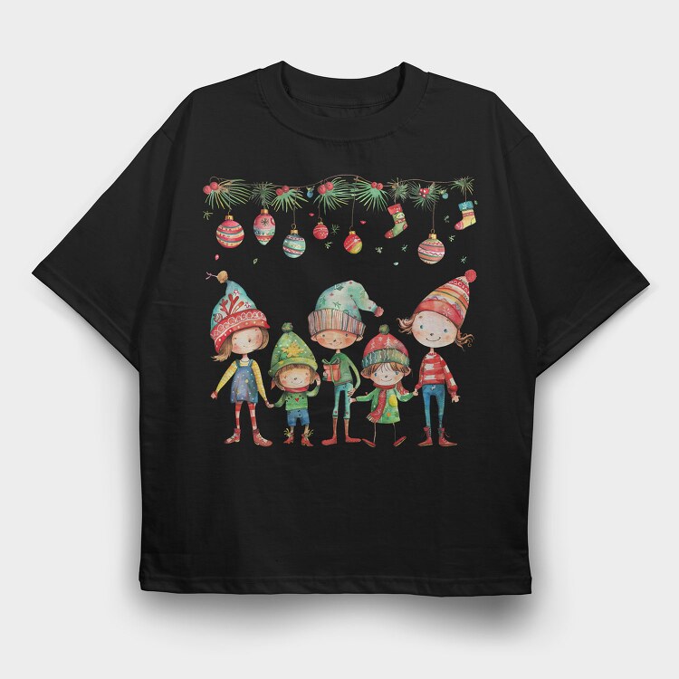 Christmas Kids Christmas, Tricou Oversize Barbati (Unisex)
