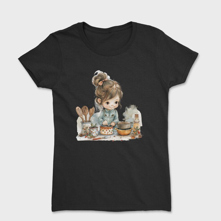 Christmas Kitchen Girl, Tricou Femei