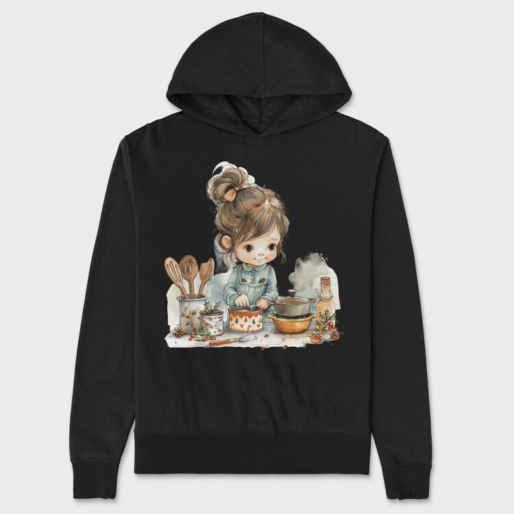 Christmas Kitchen Girl, Hanorac Oversize Barbati (Unisex)
