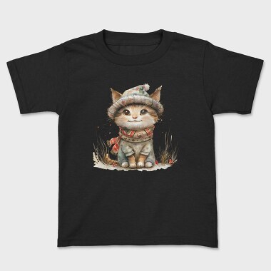 Christmas Kitten Hat, Tricou Copii