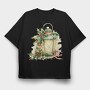 Christmas Lantern Holly, Tricou Oversize Barbati (Unisex)