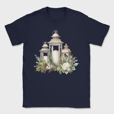 Christmas Lanterns Arrangement, Tricou Barbati (Unisex)