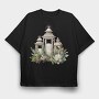 Christmas Lanterns Arrangement, Tricou Oversize Barbati (Unisex)