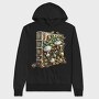 Christmas Mistletoe Mushrooms, Hanorac Oversize Barbati (Unisex)