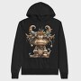 Christmas Monster Horns, Hanorac Oversize Barbati (Unisex)