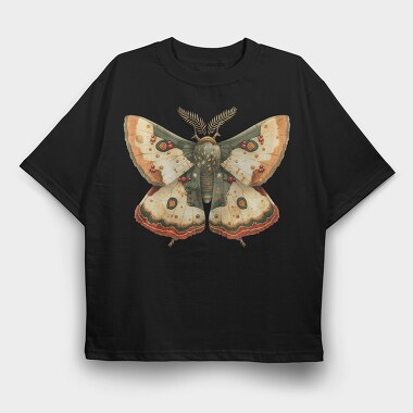 Christmas Moth Garden, Tricou Oversize Barbati (Unisex)