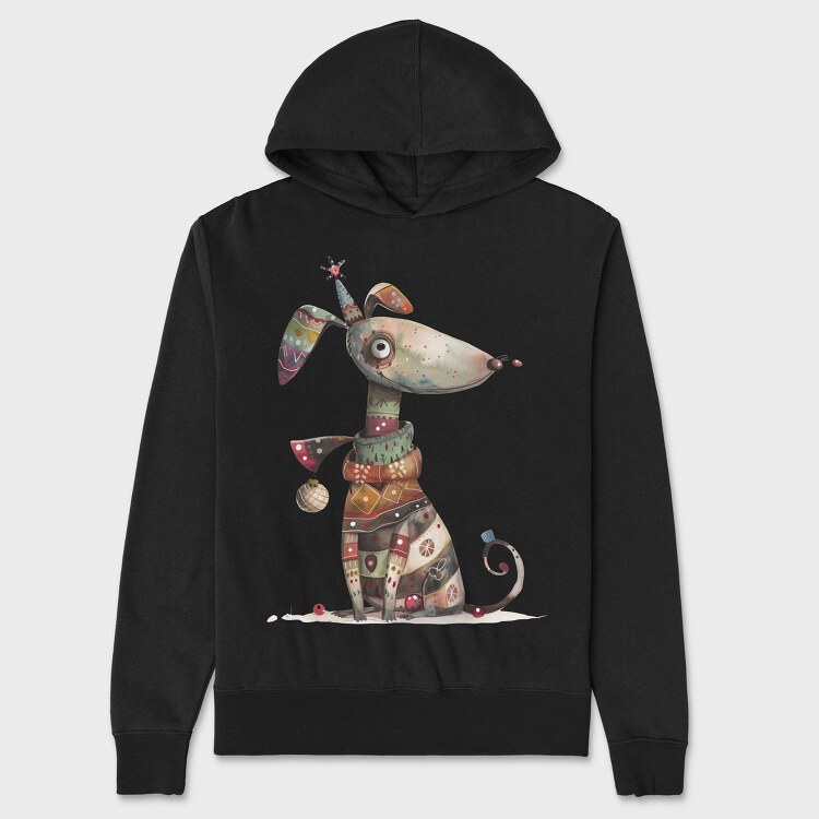 Christmas Mouse Ornament, Hanorac Oversize Barbati (Unisex)