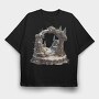 Christmas Ornament Treehouse, Tricou Oversize Barbati (Unisex)