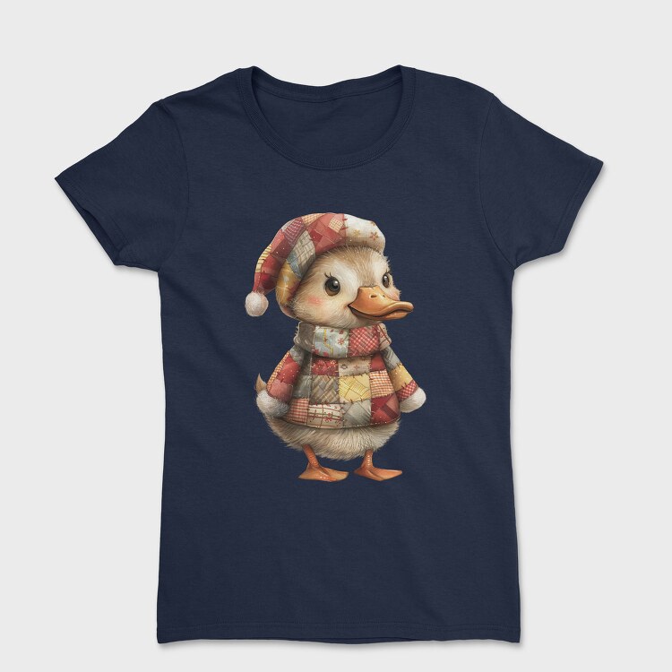 Christmas Patchwork Duckie, Tricou Femei