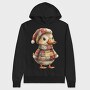 Christmas Patchwork Duckie, Hanorac Oversize Barbati (Unisex)
