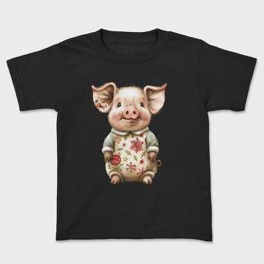Christmas Pig Jacket, Tricou Copii