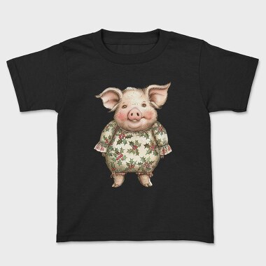 Christmas Pig Ornament, Tricou Copii