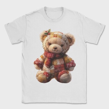 Christmas Quilt Bear Winter Love, Tricou Barbati (Unisex)