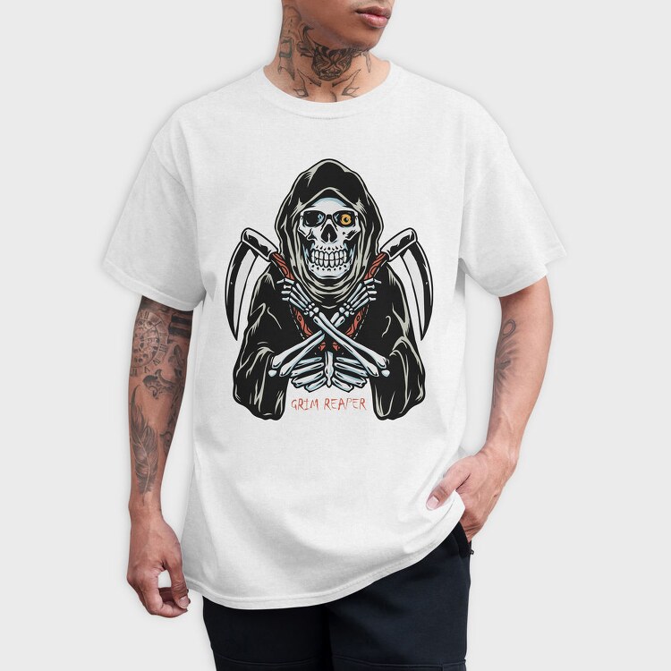 Grim Reaper Strike 1, Tricou Barbati (Unisex)