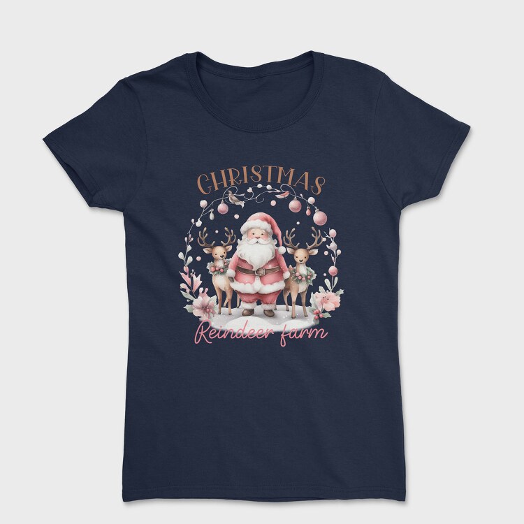 Christmas Reindeer Farm, Tricou Femei