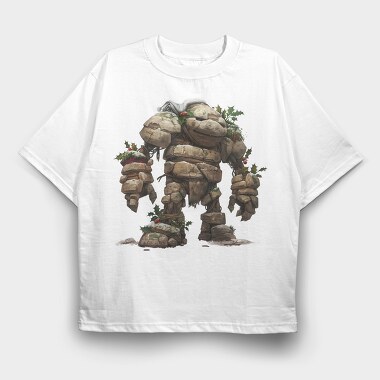 Christmas Rock Giant, Tricou Oversize Barbati (Unisex)