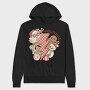 Christmas Santa Gingerbread, Hanorac Oversize Barbati (Unisex)