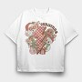 Christmas Santa Gingerbread, Tricou Oversize Barbati (Unisex)