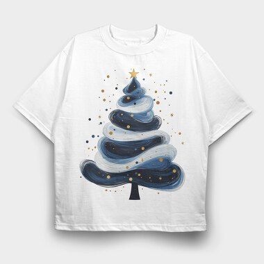 Christmas Serenity Tree, Tricou Oversize Barbati (Unisex)