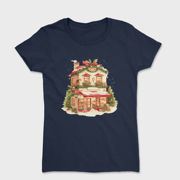 Christmas Shop Snow, Tricou Femei