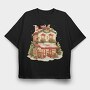Christmas Shop Snow, Tricou Oversize Barbati (Unisex)