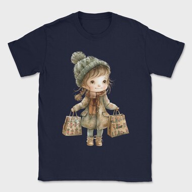 Christmas Shopper Girl, Tricou Barbati (Unisex)