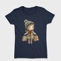 Christmas Shopper Girl, Tricou Femei
