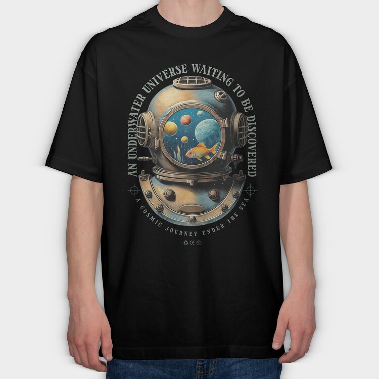 Trend Underwater Universe, Tricou Oversize Barbati (Unisex)