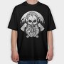 Skull Mountain Pipe, Tricou Oversize Barbati (Unisex)