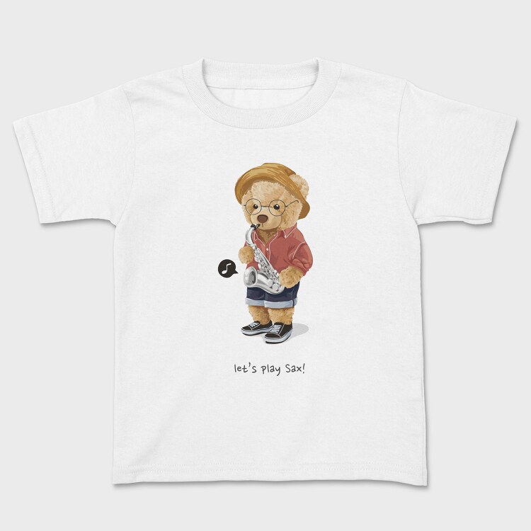 Saxophone Bear Jam, Tricou Copii