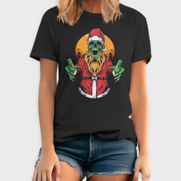 Santa Skull Horror, Tricou Barbati (Unisex)