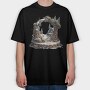 Christmas Ornament Treehouse, Tricou Oversize Barbati (Unisex)