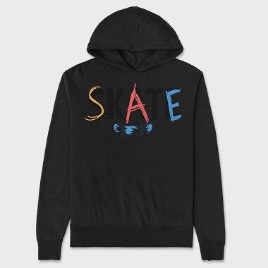 Skateboard Splash, Hanorac Oversize Barbati (Unisex)