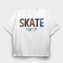 Skateboard Splash, Tricou Oversize Barbati (Unisex)