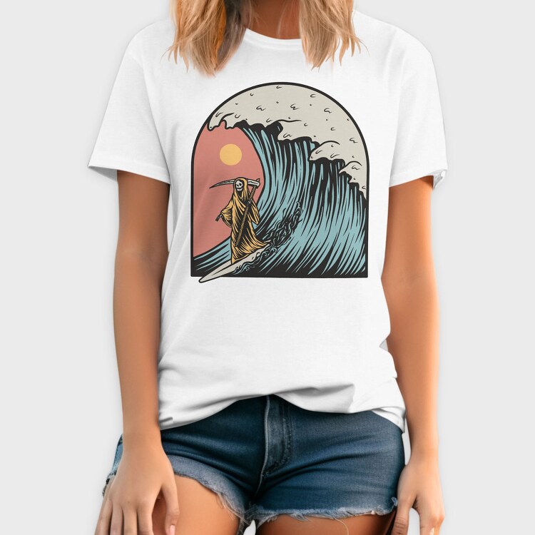 Grim Reaper Surfing, Tricou Barbati (Unisex)