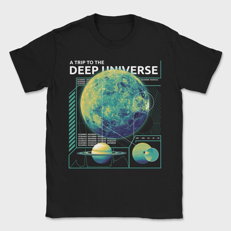Trip to the Deep Universe, Tricou Barbati (Unisex)