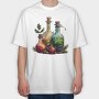 Christmas Ornaments Bottles, Tricou Oversize Barbati (Unisex)