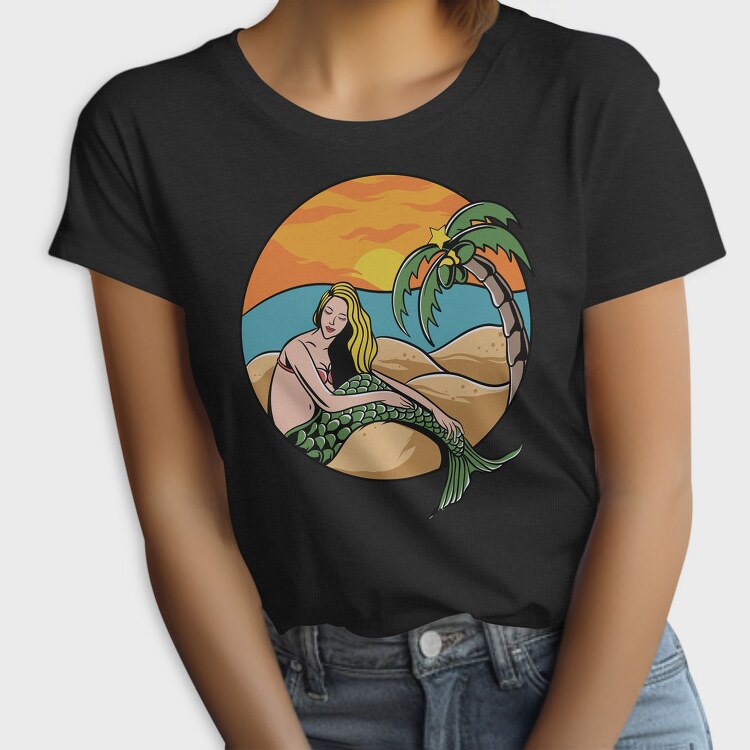 Sunset Mermaid Paradise, Tricou Femei