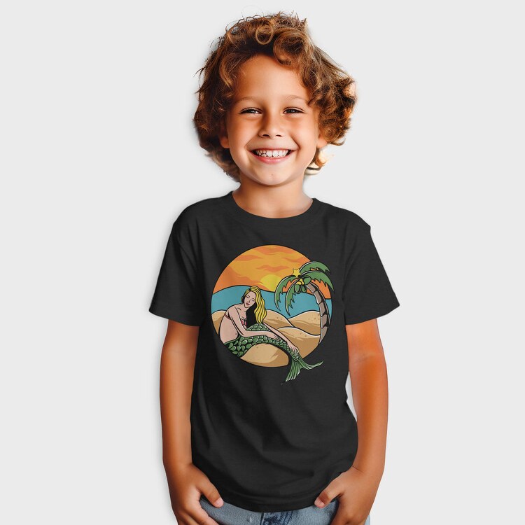 Sunset Mermaid Paradise, Tricou Copii