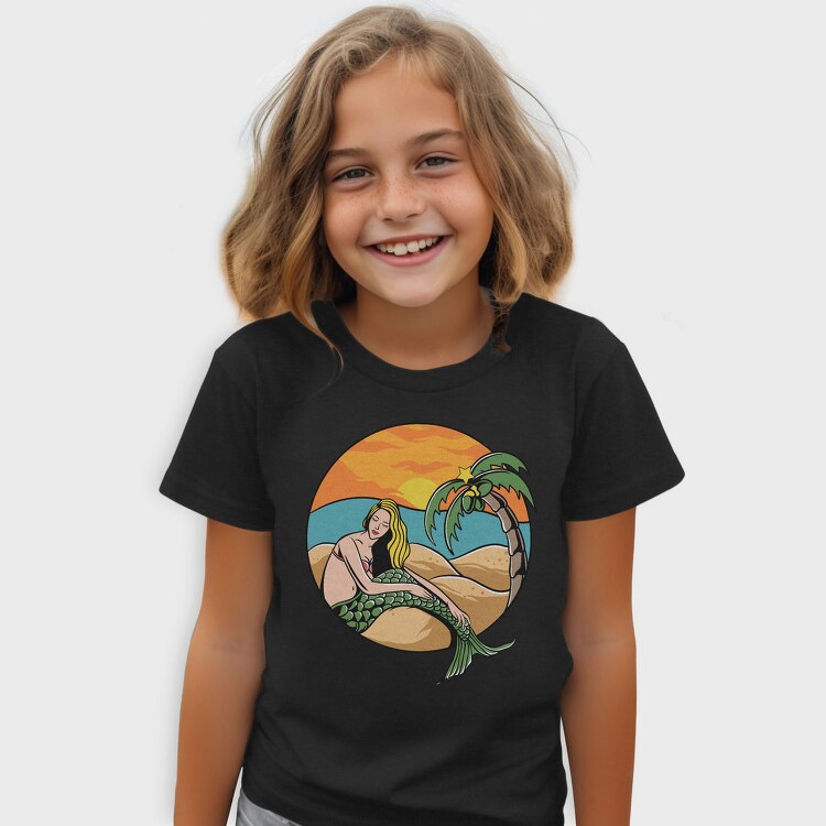 Sunset Mermaid Paradise, Tricou Copii