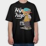Teddy Boombox, Tricou Oversize Barbati (Unisex)